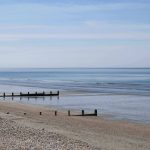 the beach with sea and sand