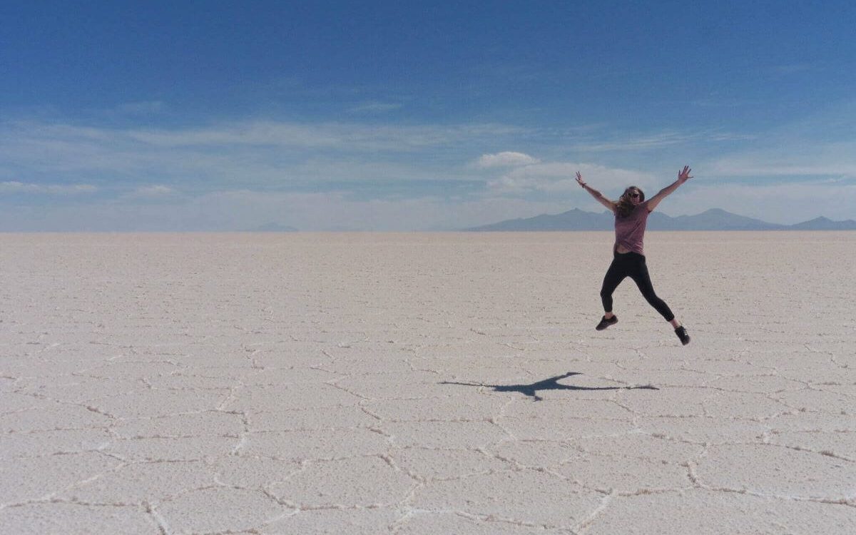 Enjoying the Salt Flats