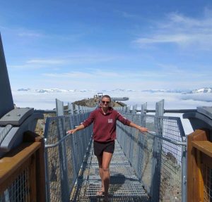 Me at the starting point for the Whistler Suspension Bridge at Whistler Mountain