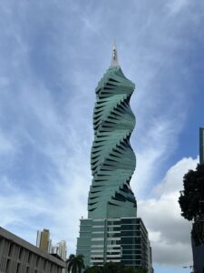 The twisty building in Panama