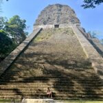 me with the ruin temple towering over me
